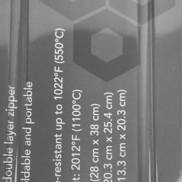 Fire Resistant Document Bags With Zippers For Cash & Documents Set Of 3 - Picture 2 of 14